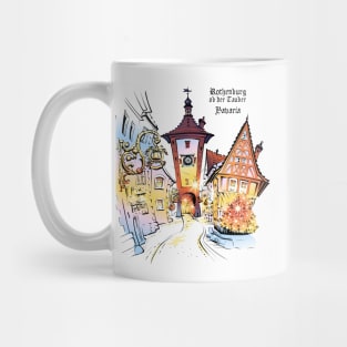 Color Rothenburg ob der Tauber, Bavaria Mug